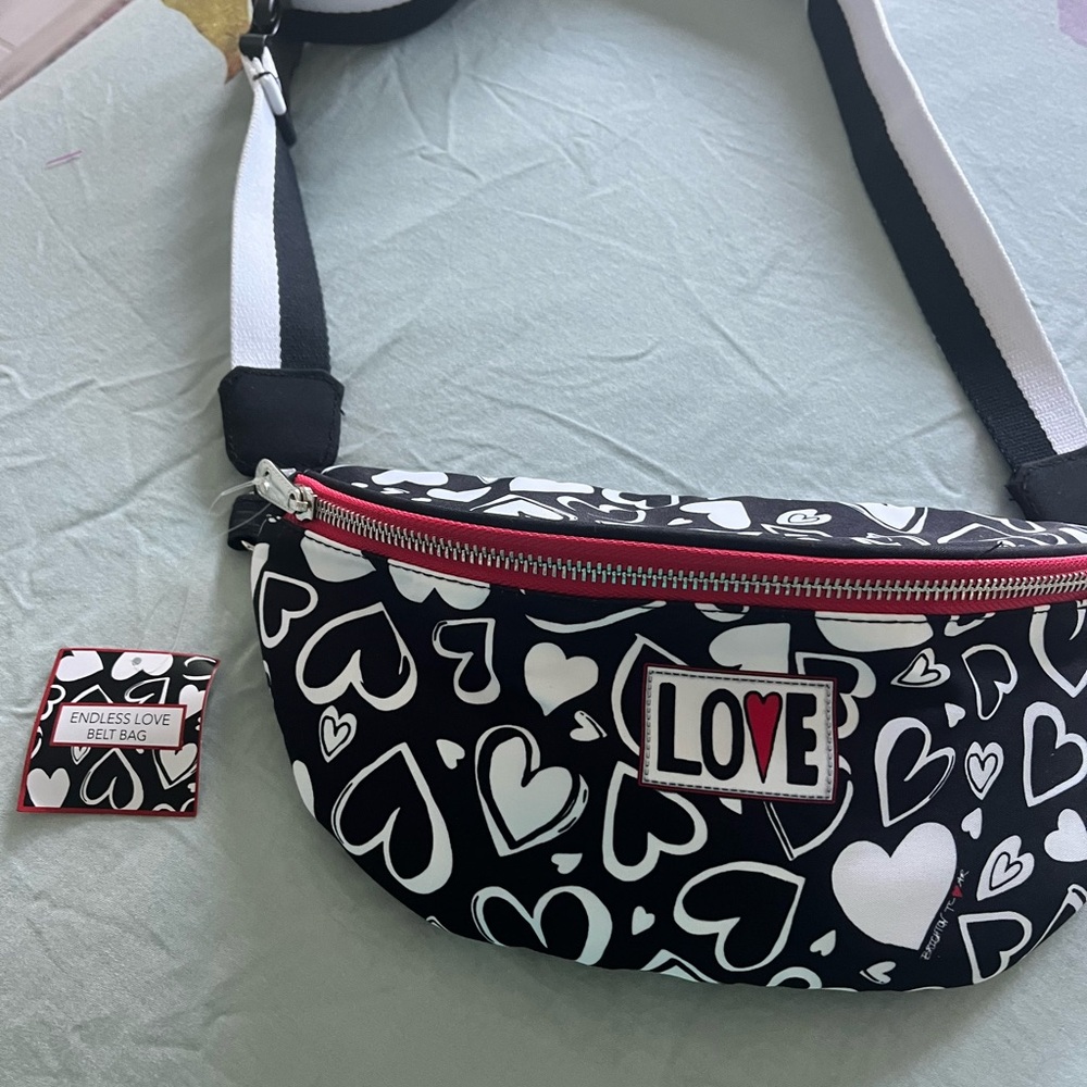 Brighton black/white Endless Love Fanny Pack